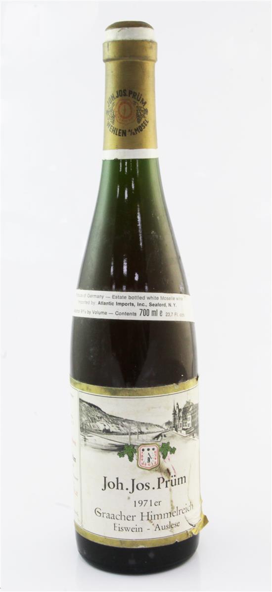 One bottle of Graacher-Himmelreich Riesling Eiswein 1971,